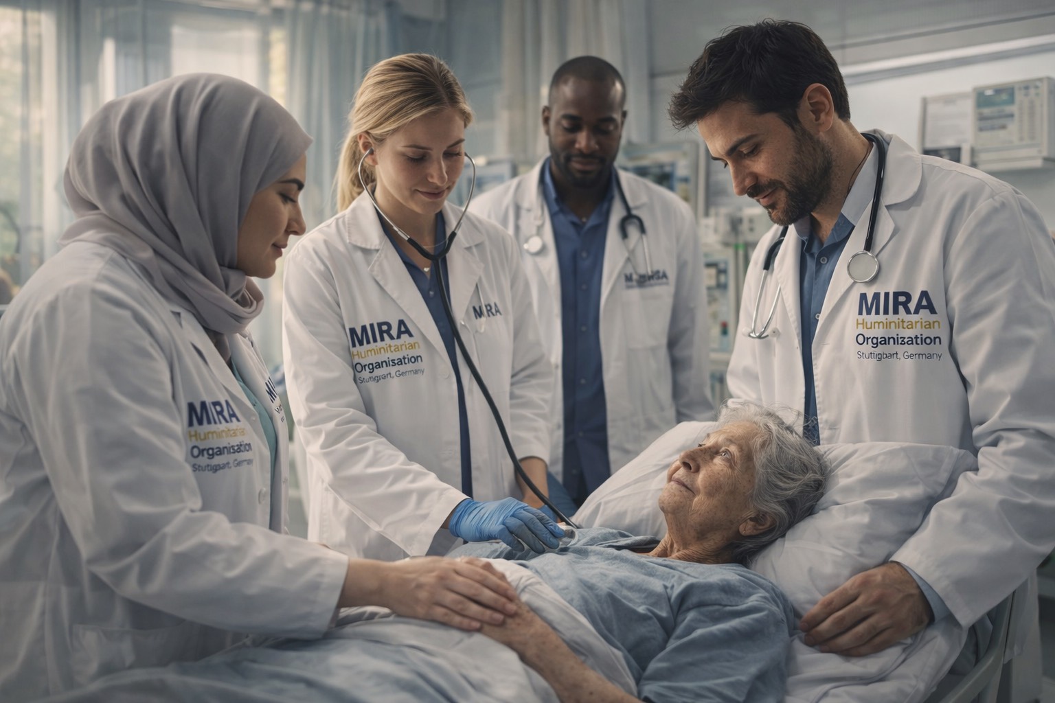 MIRA team supporting refugees in clinics