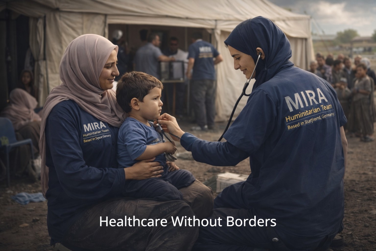 MIRA doctors providing emergency care